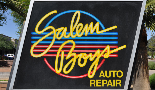 Salem Boys Auto Sign